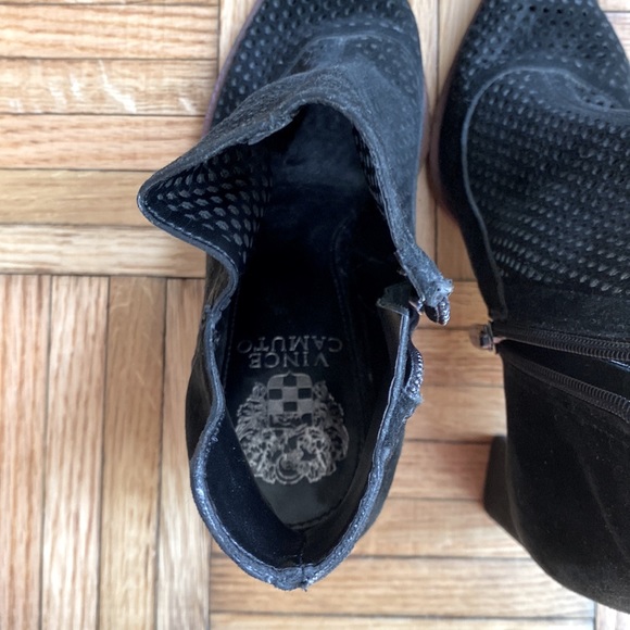 Vince Camuto Perforated Heeled Booties - Picture 7 of 10